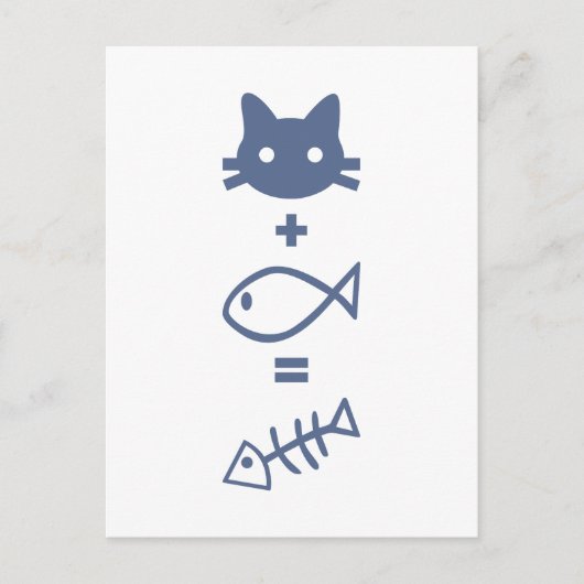 猫のテーマ ポストカード (正面)