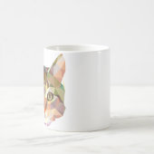 猫のデザインのマグ コーヒーマグカップ (中央)