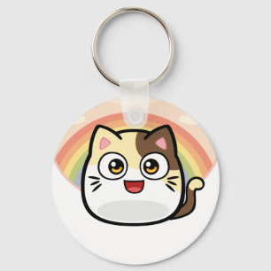 猫のデザインプロダクトとしてブーイング キーホルダー