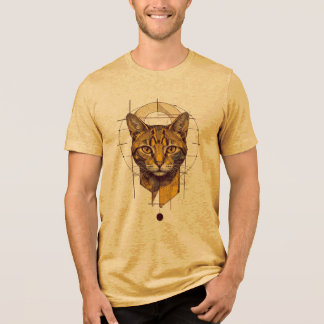 猫のデザイン トライブレンドTシャツ