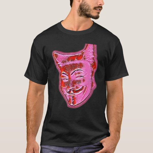 猫のデジタル抽象画 12 Tシャツ (正面)