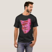 猫のデジタル抽象画 12 Tシャツ (正面フル)