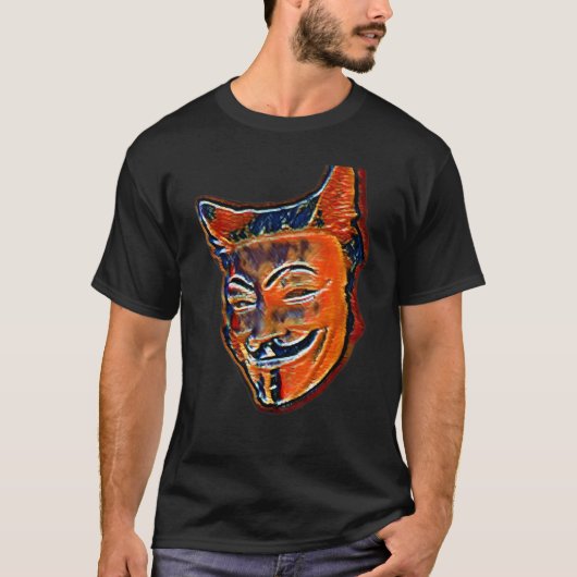 猫のデジタル抽象画 3 Tシャツ (正面)