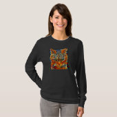 猫のデジタル抽象画 60 Tシャツ (正面フル)