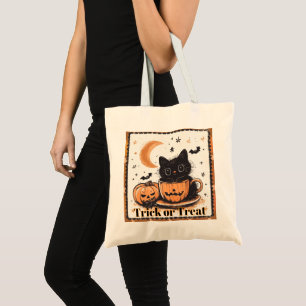 猫のトリック・オア・トリート ハロウィン キャンディ トートバッグ
