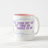 猫のトリック ツートーンマグカップ (正面右)