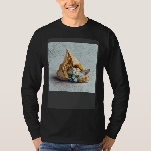 猫のドクロタコ Tシャツ (正面)