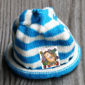 猫のドードルニットがステッカーを起こパーソナライズされたす スクエアシール