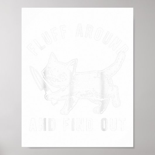猫のナイフもふもふして探ってみて _1 ポスター (正面)