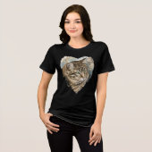 猫のナリの研究 トライブレンドTシャツ (正面全面)