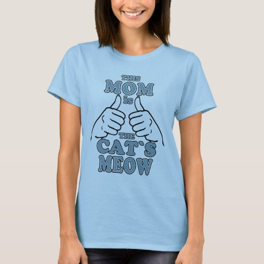 猫のニャーグラフィックティー Tシャツ (正面)