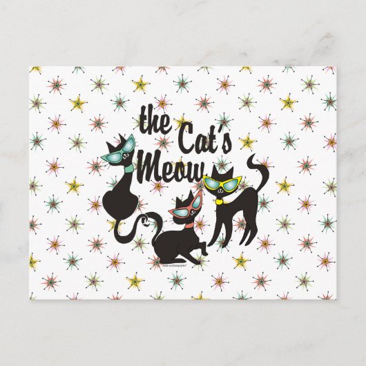 猫のニャー ポストカード (正面)