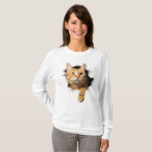 「猫のニャーTシャツ」 Tシャツ (正面フル)
