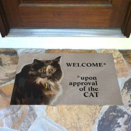 猫のネクタイの承認へようこそ ドアマット