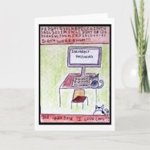 猫のハッカーカード