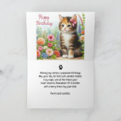 猫のハッピーバースデー シーズンカード (内部)