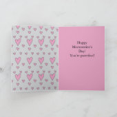 猫のハッピー・ミュウエンティンズ・デイ カード (内部)