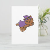 猫のハロウィン魔女コスチューム シーズンカード (スタンド正面)