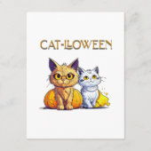 猫のハロウィン エンクロージャーカード (裏面)
