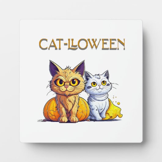 猫のハロウィン フォトプラーク (正面)