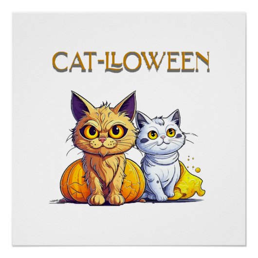 猫のハロウィン ポスター (正面)