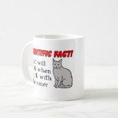 猫のハンマー 楽しいマグカップ 冗談 コーヒーマグカップ (正面左)