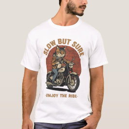 猫のバイクライダーTシャツ Tシャツ