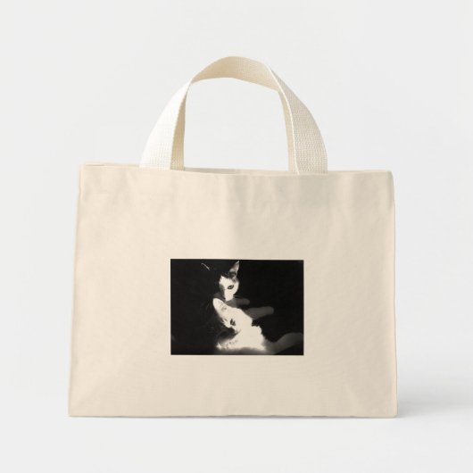 猫のバッグ ミニトートバッグ (正面)