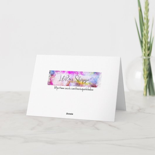 猫のバレンタイン カード (裏面)