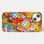 猫のバンド iPhoneケース (裏面横)
