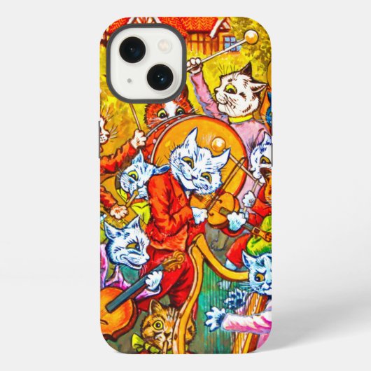 猫のバンド iPhoneケース (裏面)