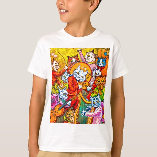 猫のバンド Tシャツ (正面)