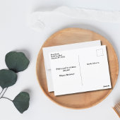 猫のパイロットと飛行機の航空ペット 面白い誕生日 ポストカード