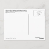 猫のパジャマはがき ポストカード (裏面)