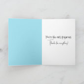 猫のパジャマ カード (内部)