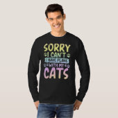 猫のパステルRaの予定が入ってなくて申し訳ない Tシャツ (正面フル)
