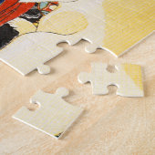 猫のパズルを持つKuniyoshiの女性 ジグソーパズル (側面)