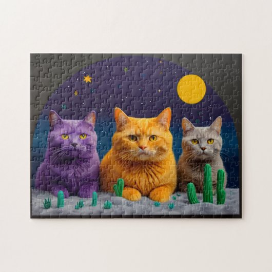 猫のパズル ジグソーパズル (横)