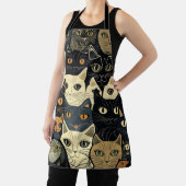 猫のパタアートーン エプロン (インサイチュ)