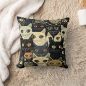 猫のパタアートーン クッション (ブランケット)