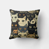 猫のパタアートーン クッション (裏面)