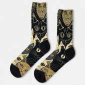 猫のパタアートーン ソックス (左)