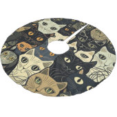 猫のパタアートーン ブラッシュドポリエステルツリースカート (アングル)