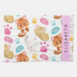 猫のパターン,かわいい猫,子猫,前足,名前 キッチンタオル