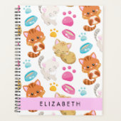 猫のパターン,かわいい猫,子猫,前足,名前 プランナー手帳 (正面)