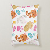 猫のパターン,かわいい猫,子猫,子猫,手 アクセントクッション (正面(垂直))