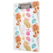 猫のパターン，かわいい猫，子猫，子猫，手 クリップボード (左)