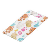 猫のパターン，かわいい猫，子猫，子猫，手 クレジットカード栓抜き (裏面アングル)