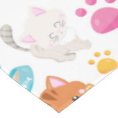 猫のパターン，かわいい猫，子猫，子猫，手 テーブルクロス (アングル)