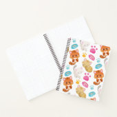 猫のパターン，かわいい猫，子猫，子猫，手 ノートブック (内部)